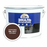 ЭКСПЕРТ Эмаль по ржав. 3в1 п/мат. коричневая RAL 8017 10кг