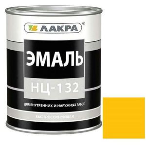Эмаль Лакра НЦ-132 глянцевая желтая 0,7 кг