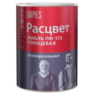 Эмаль универсальная ПФ-115 Расцвет, глянцевая, шоколадная, 0,9 кг