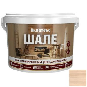Лак акриловый для древесины Акватекс Шале бесцветный 9 кг