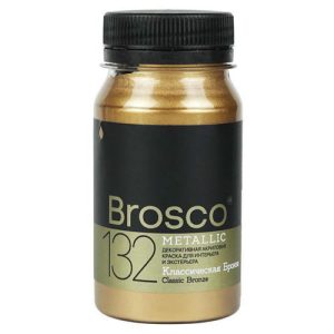 Краска акриловая DEL BROSCO Metallic интерьерная 0,1л классическая бронза