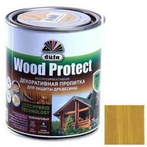 Пропитка декоративная для защиты древесины Dufa Wood Protect сосна 0,75 л