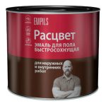 Эмаль для пола быстросохнущая Empils Расцвет, красно-коричневая, 2,7 кг