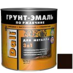 Грунт-эмаль по ржавчине Dali 3 в 1 гладкая RAL 8017 коричневая 0,75 л