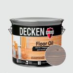 Масло DECKEN Floor Oil Spice с твердым воском для полов Базальт 2,5 л