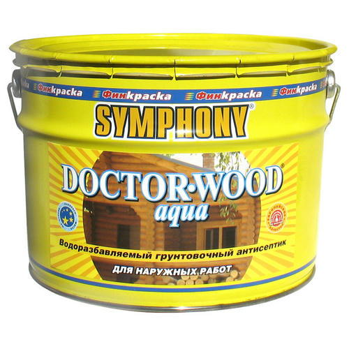 Антисептик грунтовочный Symphony Doctor-wood Aqua 9 л
