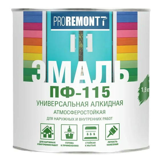 Эмаль Proremontt ПФ-115 матовая белая 1,9 кг