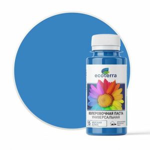 Паста колеровочная ECOTERRA морская волна N15 0,1л