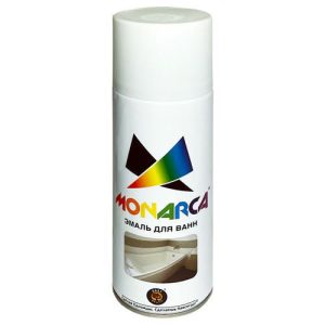Эмаль аэрозольная MONARCA для ванн белый глянцевый 520мл