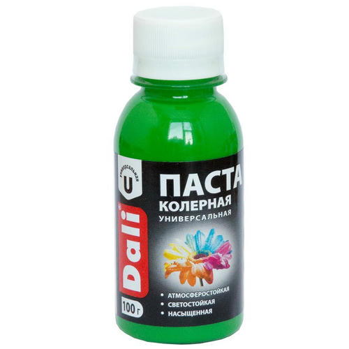 Паста колерная универсальная Dali 20358 зеленое яблоко 0,1 л