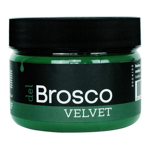 Краска акриловая DEL BROSCO Velvet интерьерная 0,25л зеленая