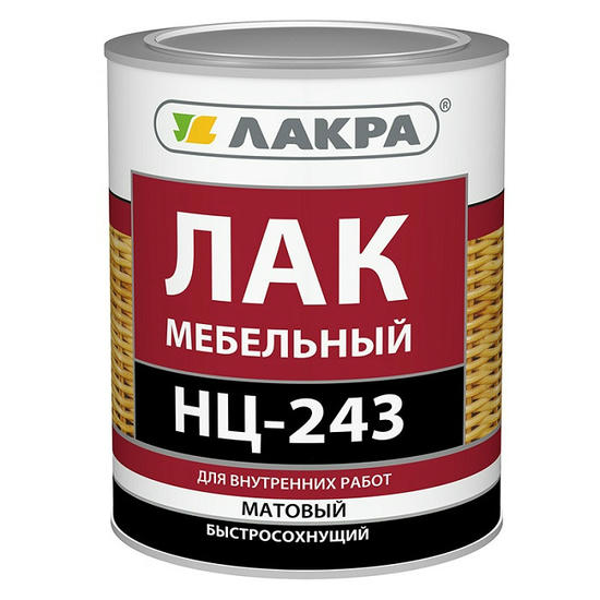 Лак мебельный Лакра НЦ-243 матовый 0,7 кг