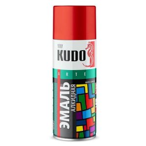 Эмаль аэрозольная KUDO 1102 универсальная 520 мл черная матовая