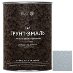 Грунт-эмаль Elcon Smith 3 в 1 с молотковым эффектом серебро 0,8 кг