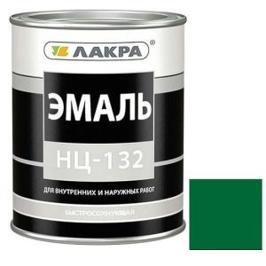 Эмаль Лакра НЦ-132 глянцевая зеленая 0,7 кг