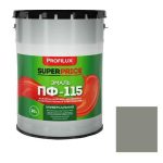 Эмаль универсальная алкидная Profilux Superprice ПФ-115 полуматовая серая 20 кг