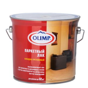 Лак паркетный матовый Олимп 2,7л