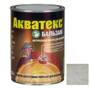 Бальзам масло для древесины Акватекс Иней 0,75 л