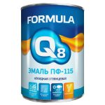 Эмаль Q8 Formula ПФ-115 0,9кг красно-коричневая