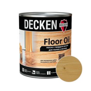 Масло DECKEN Floor Oil Wood с твердым воском для полов Клен 0,75 л
