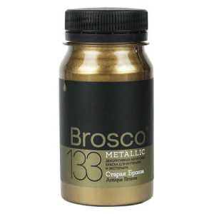 Краска акриловая DEL BROSCO Metallic интерьерная 0,1л старая бронза