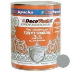 Грунт-эмаль DecoTech Professional 3 в 1 00-00015853 серый под RAL7004 0,9 кг