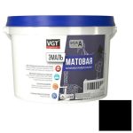 Эмаль универсальная VGT матовая черная RAL 9005 2,5 кг