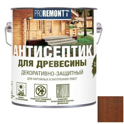 Антисептик для древесины Proremontt орех 2,5 л