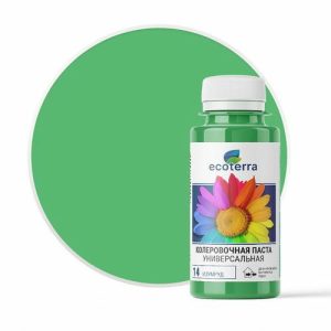 Паста колеровочная ECOTERRA изумруд N14 0,1л
