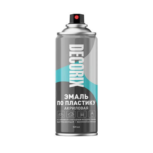 Эмаль аэрозольная по пластику белый глянцевый 520 мл/DECORIX — изображение 2