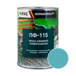 Эмаль Pufas ПФ-115 ГОСТ светло-голубая (0,9 кг)
