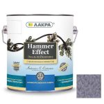 Эмаль по ржавчине Лакра Hammer Effect молотковая синяя 2,5 кг