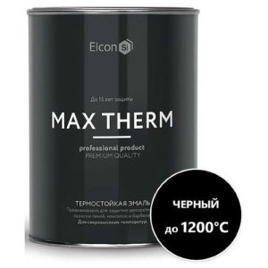 Эмаль термостойкая ELCON для печей 0,8кг чёрная