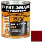 Грунт-эмаль по ржавчине Dali 3 в 1 гладкая красная RAL 3001 0,75 л