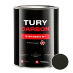 Грунт-Эмаль TURY Carbon RAL 9004 Черный 0,9 кг