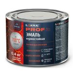 Эмаль термостойкая антикоррозионная Лакра Prof it до 700С серебристая 0,4 кг