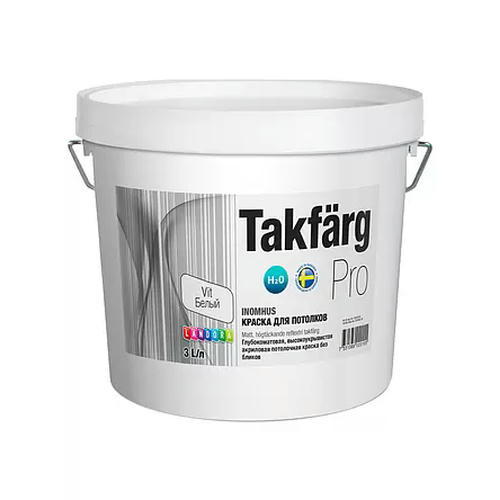 Landora Takfarg Pro/ Ландора Такфарг Про Краска для потолка глубокоматовая