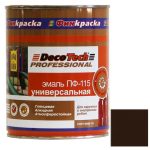 Эмаль DecoTech Professional ПФ-115 Ral 8017 шоколадно-коричневая 0,9 кг