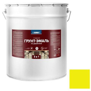 Грунт-эмаль Proremontt 3 в 1 желтая 15 кг