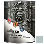 Грунт-эмаль алкидно-уретановая Mokke 00998 3 в 1 серая 2,7 кг