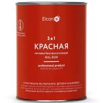Грунт-эмаль по ржавчине Elcon 3 в 1 матовая Ral 3020 красная 0,8 кг