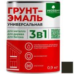 Грунт-эмаль универсальная 3 в 1 Prosept 088-09 черная 0,9 кг