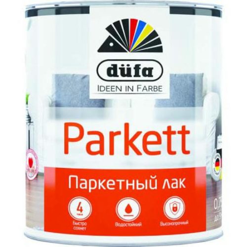 Лак паркетный Dufa Retail Parkett полуматовый 750 мл