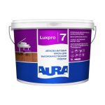 В/Д краска моющаяся шелково-матовая AURA LUXPRO 7 9 л
