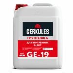 Грунтовка для внутренних работ Геркулес GE-19/5кг (Канистра)
