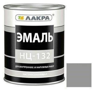 Эмаль Лакра НЦ-132 глянцевая серая 0,7 кг