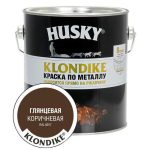 Краска алкидная HUSKY-KLONDIKE по ржавчине 2,5л RAL 8017 коричневая