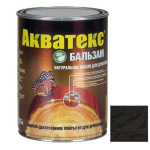 Бальзам масло для древесины Акватекс Эбеновое дерево 0,75 л