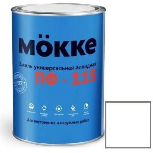 Эмаль алкидная Mokke ПФ-115 белая 2,7 кг