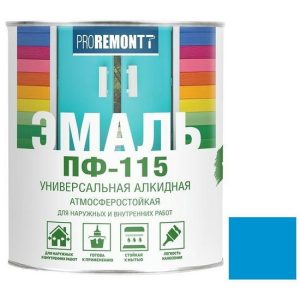 Эмаль Proremontt ПФ-115 голубая 0,9 кг